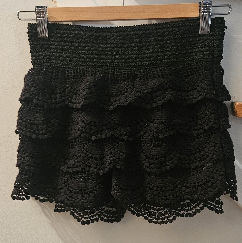 Shelly Black Knitted Skirt (Medium)